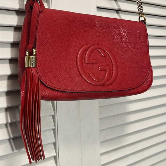 Gucci EUC - Red Crossbody - Authentic Verified. PRICE FIRM - Picture 5 of 11